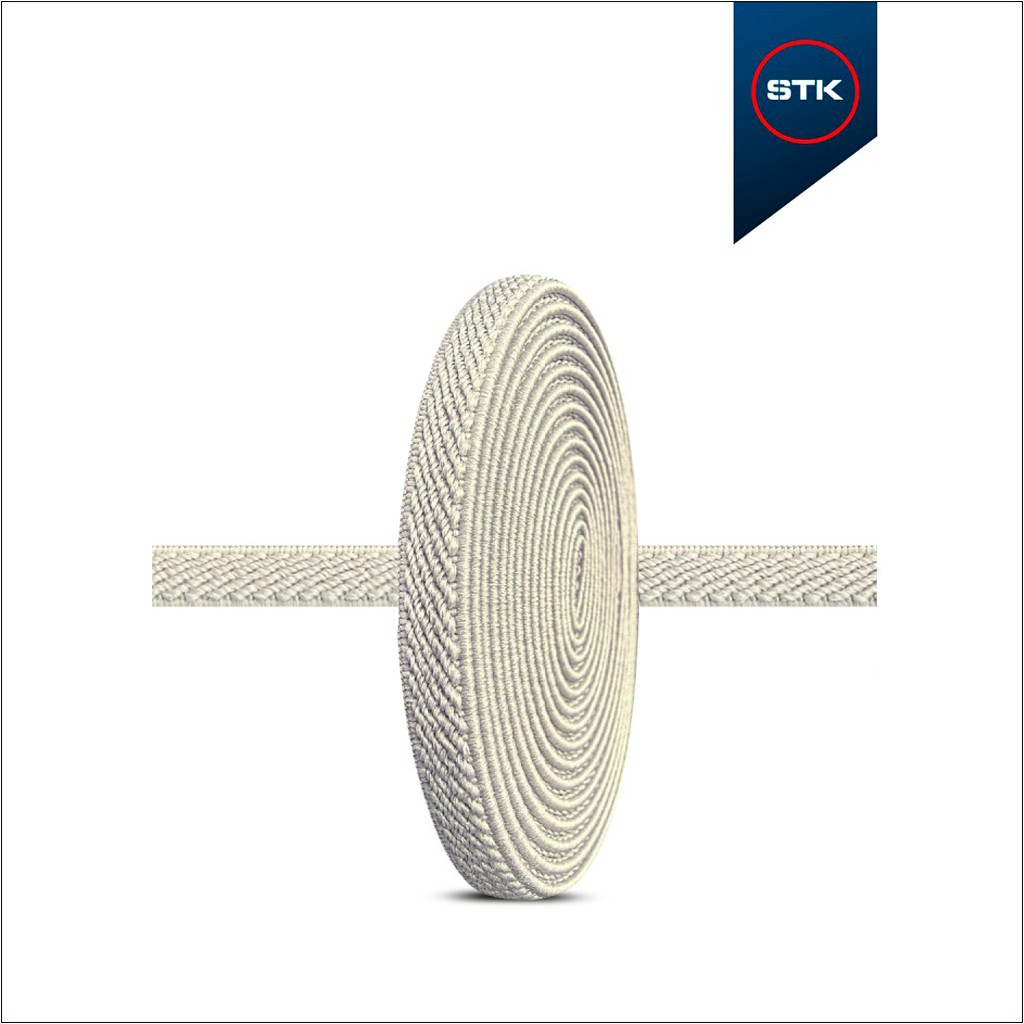 EL&Aacute;STICO STK DIAGONAL DUPLA  B28 07MM MARFIM