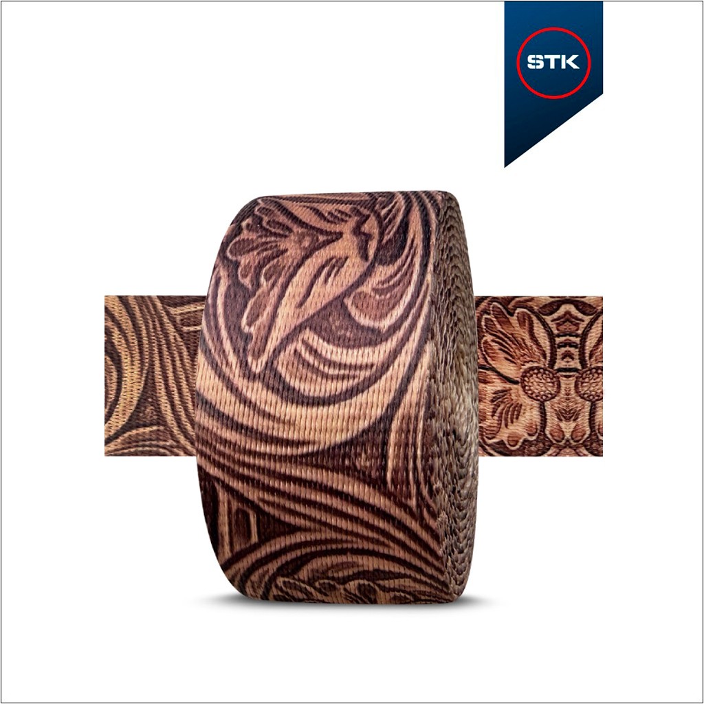 FITA STK 709 SUBLY 40MM BEGE UNIFI (FLORAL CARAMELO) - 1192 - 1 LADO